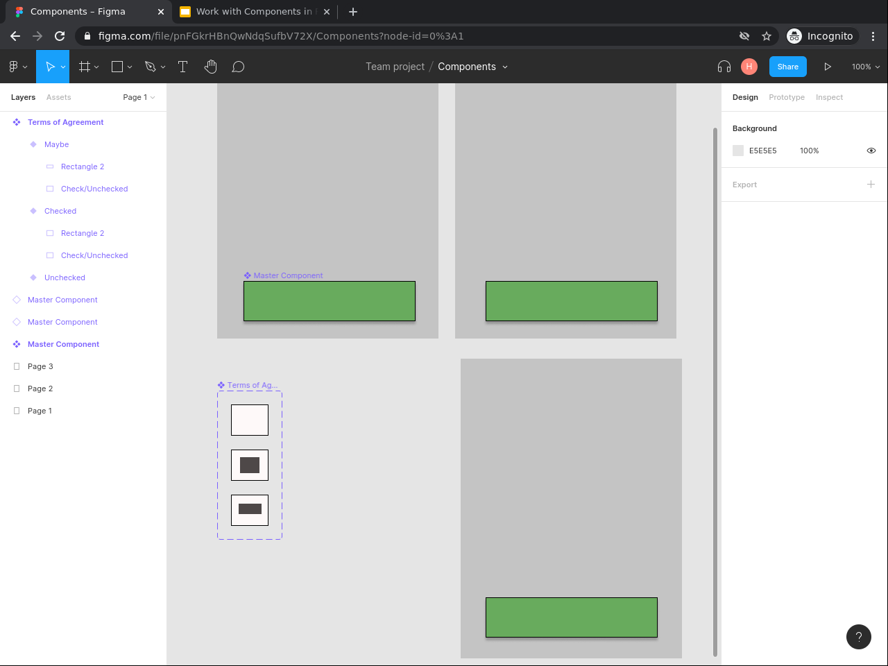 Tampilan materi Work with Components in Figma 4